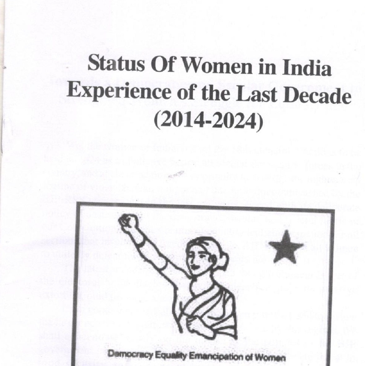 Status of Women In India (2014-2024) 