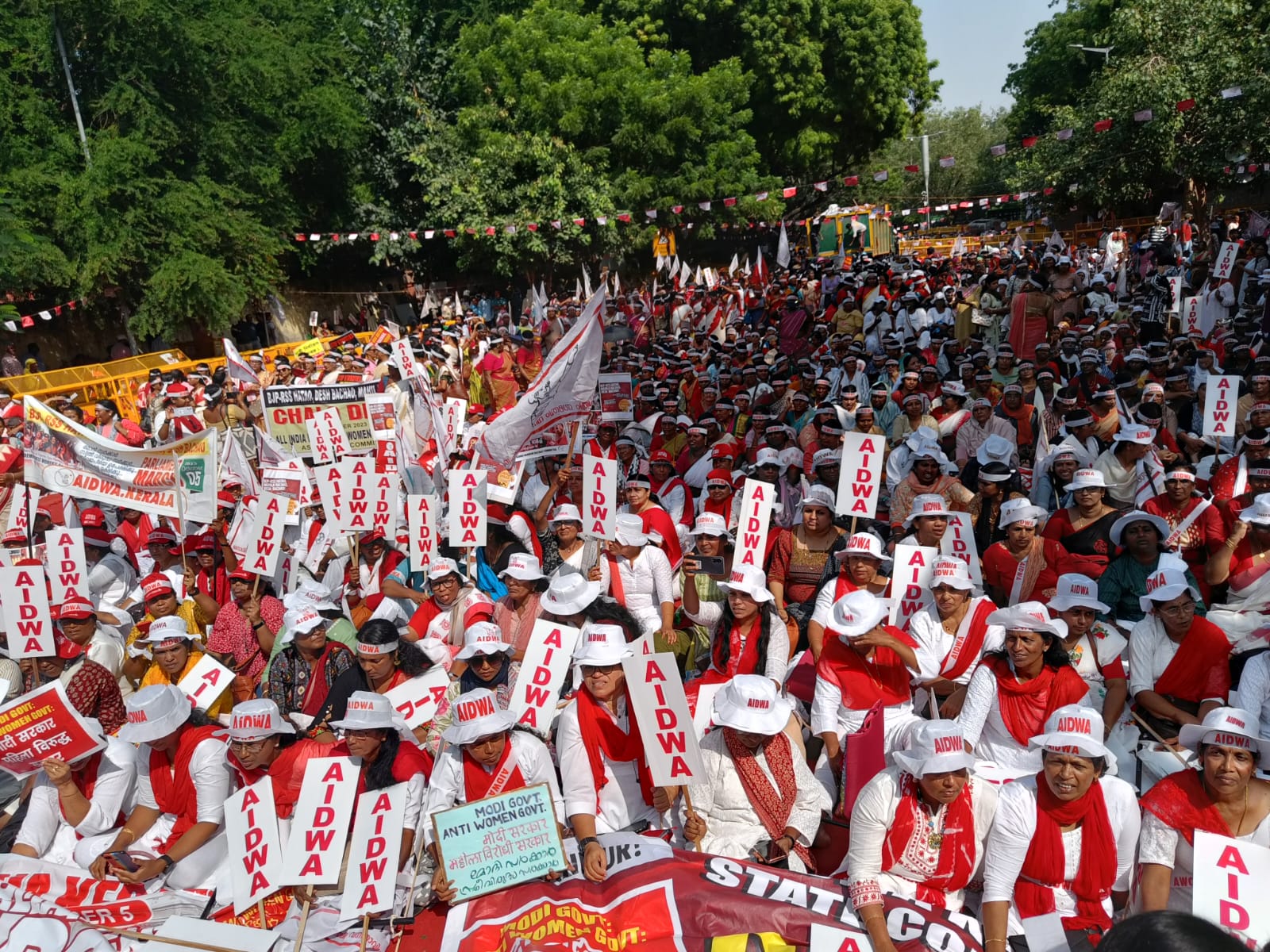 “BJP-RSS HATAO, MAHILA BACHAO, DESH BACHAO” National Rally on 5 October 2023 in Delhi.