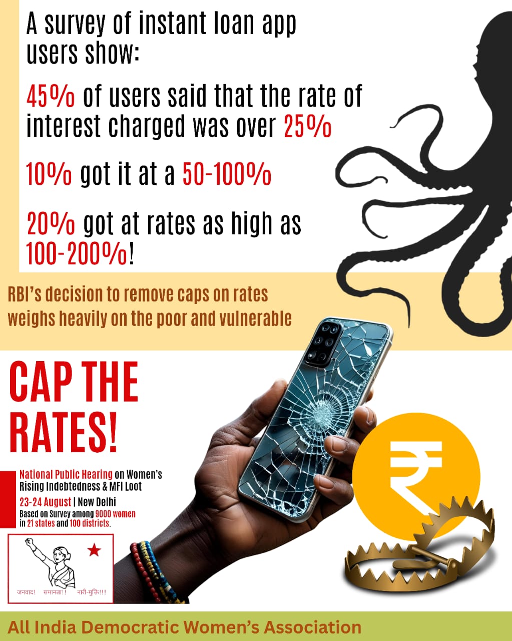 National Public Hearing on Women's Rising Indebtedness & MFI loot , 23-24 August, 2025, New Delhi