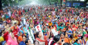  Freedom from Violence, Fear, Hunger and Unemployment - All India Women’s Protest Rally on September 4, 2018                                